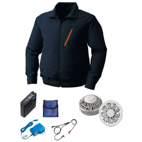 KU90510 空調服 R ポリエステル製 FAN2200G・RD9261・LISUPER1セット ネイビー 5L