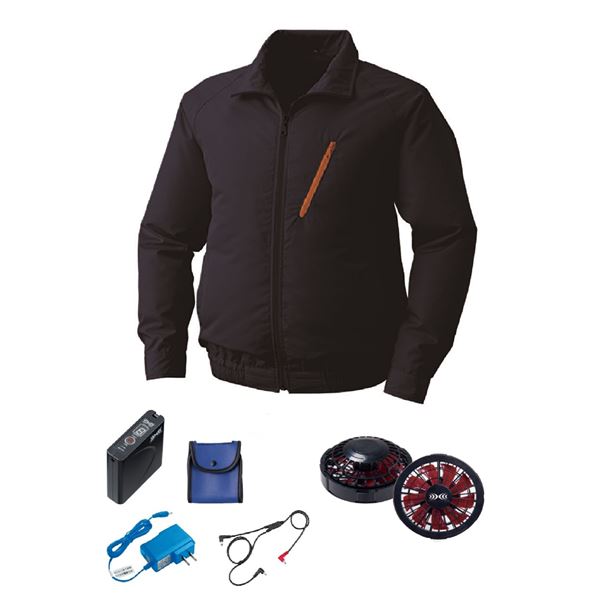 KU90510 空調服 R ポリエステル製 FAN2200BR・RD9261・LISUPER1セット ネイビー 5L