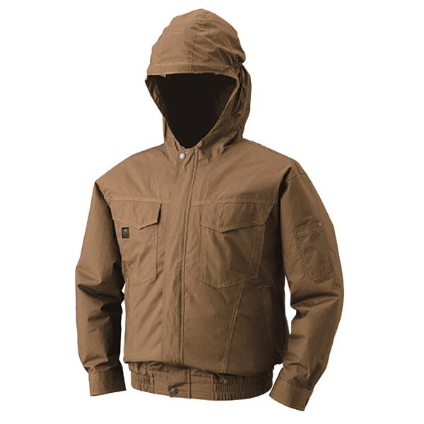 KU91410 空調服 R 綿薄手フード付 服のみ キャメル 5L