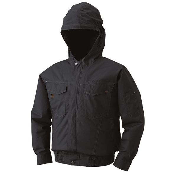 KU91410 空調服 R 綿薄手フード付 服のみ チャコール 4L