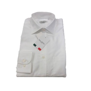イタリア製コットンドレスシャツ　ホワイトオックス　M 商品写真2