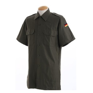 ドイツ軍放出 フィールドシャツ半袖未使用デットストックオリーブ L 商品写真2
