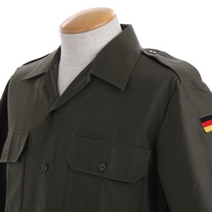 ドイツ軍放出 フィールドシャツ半袖未使用デットストックオリーブ L 商品写真5