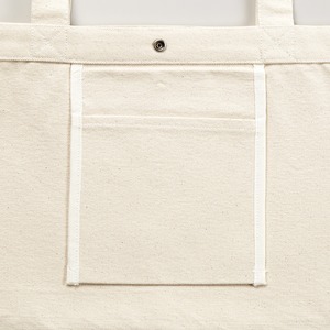 帆布製綿キャンパスコットンスイッチングトートバッグ2WAY ナチュラル/フレンチ レッド 商品写真2