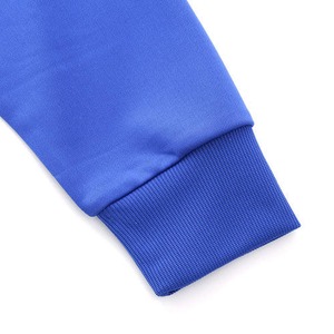 UVカット・吸汗速乾・ドライジャージパイルフルジップラグランスリーブジャケット ブラック/ターコイズ ブルー XS 商品写真2