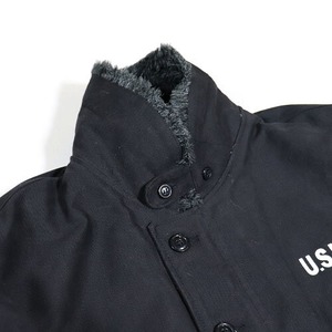 USタイプ 「N-1」 DECK ジャケット ブラック(裏ボアグレー) 34(S)サイズ【レプリカ】 商品写真3
