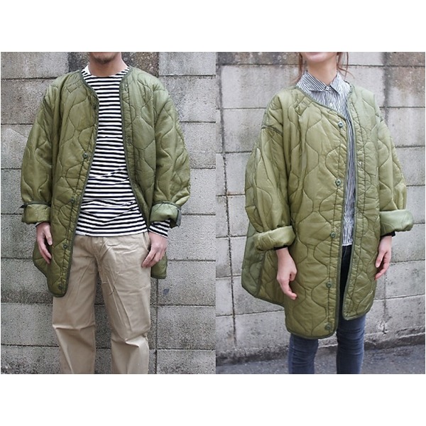 U.S.M65パーカーライナーデットストック オリーブ S(M〜L相当)