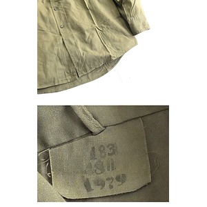 ルーマニア軍放出フィールドシャツデットストック　オリーブ　46 商品写真5