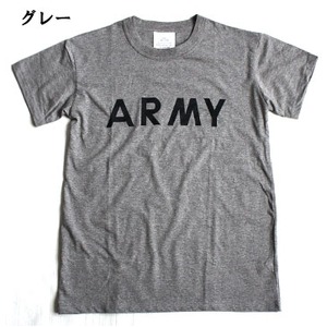 USタイプARMY杢グレーTシャツ　S 商品写真2