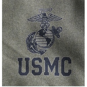アメリカ軍放出「U.S.M.C.」海兵隊スウェットトレーナー　オリ-ブ未使用デットストック　M 商品写真3