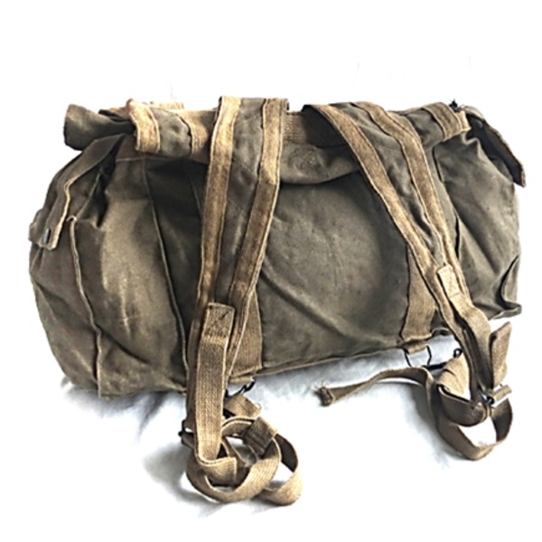 イタリア軍 放出AF麻キャンパスリュックサック【中古】3