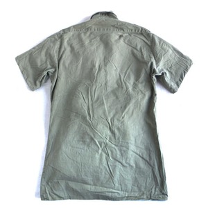 イギリス軍放出フィールドシャツ半袖オリーブ【中古】 　S 商品写真2