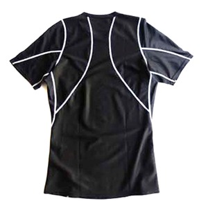 スリムフィットコンプレッションアメリカ軍タクティカルトレーニング吸汗速乾シャツ半袖レプリカ　ブラック　M 商品写真2