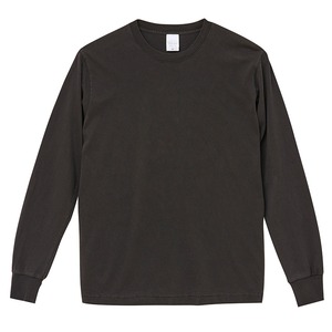 ピグメントダイロングスリーブ5.6オンス長袖Tシャツ　ビンテージブラックー　XL　　 商品写真