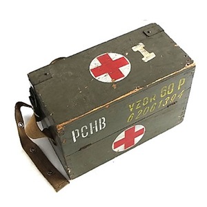 チェコ国軍放出メディカルウッドボックスS中古　1個