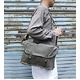 フランス軍放出レザー＆キャンパス　ショルダーバック中古 - 縮小画像2