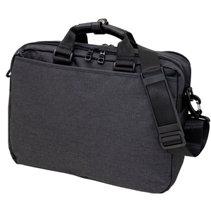 2WAY ビジネスバッグ カバン 横40×高さ29×マチ8cm ダークグレー 撥水加工 B4サイズ キャリーバー PC対応 ショルダーベルト付
