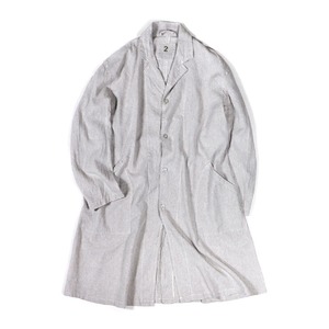 フランス軍 タイプ ワークコート グレー 1 レディースフリーサイズ 麻綿混 仏軍 コート ミリタリーウェア ミリタリーコート 上着