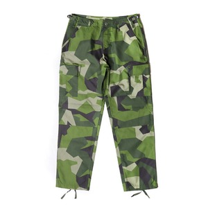 スウェーデン軍 BDU Battle Dress Uniform M90 カーゴパンツ レプリカ M グリーンカモ ミリタリーパンツ ミリタリーウェア