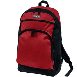 デイバック リュック 25L 大容量 レッド 衝撃緩和用ウレタン入 ポケット付 ショルダーベルト長さ調整可 デイパック アウトドア