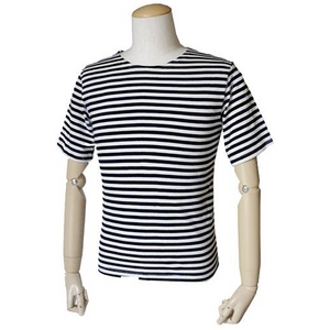 ロシア軍放出 ボーダーシャツ デットストック ブラック XL