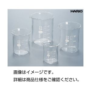 (まとめ)硼珪酸ガラス製ビーカー(HARIO)50ml【×10セット】 商品写真