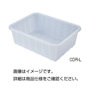 (まとめ)深型バスケット(クリア)CDR-L【×3セット】 商品写真