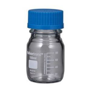 （まとめ）メジューム瓶 100ml（青蓋付 Fisher） 【×10セット】