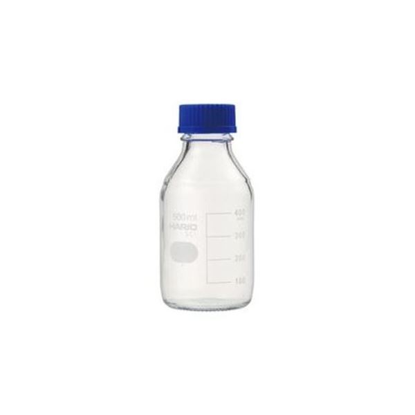 （まとめ）ねじ口瓶（青蓋付 HARIO） 500mL 【×5セット】