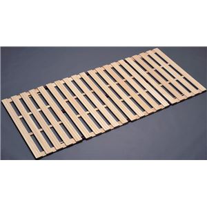 桐四つ折りすのこベッド 長板タイプ セミダブル (日本製) - 拡大画像