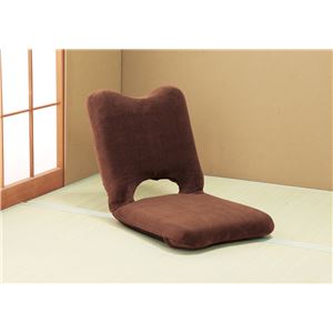 枕になる座椅子 ブラウン 商品写真1