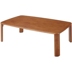木製収納式折れ脚テーブル 120cm幅 商品写真1