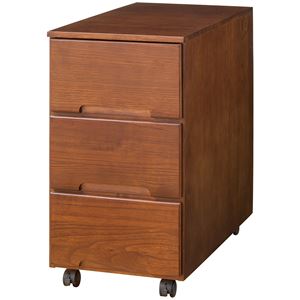 頑丈引き出し桐製押入れタンス スリム3段【代引不可】