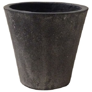 軽量コンクリート製植木鉢 フォリオ ソリッド ブラックウォッシュ 31cm 商品写真