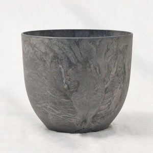 植木鉢 鉢カバー アートストーン ボーラカバー 28cm 9号 ダークグレー 穴無し