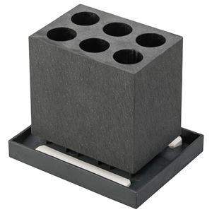 （まとめ） カラリ アンブレラスタンド6本ストレート ブラック 【×2セット】