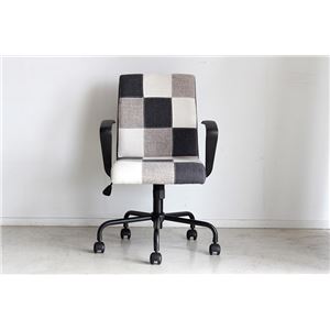 オフィスチェア/デスクチェア 【ベージュ】 幅61cm スチール キャスター 肘付き 『スコット』 〔会社 書斎〕 【組立品】【代引不可】