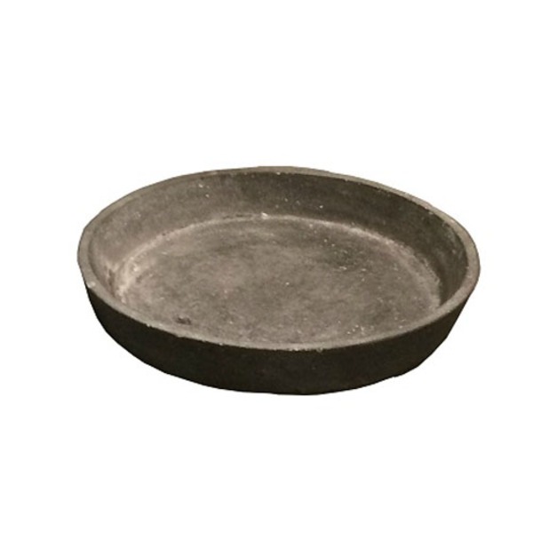 【2個入】 軽量コンクリート製 植木鉢用受皿/プランター用受皿(単品) 【ブラックウォッシュ 直径34cm】 『フォリオ ソーサー』
