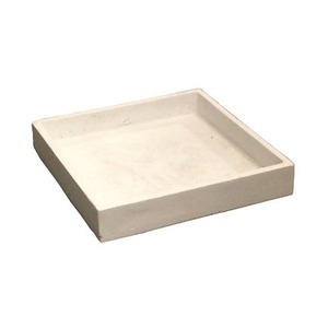 軽量コンクリート製植木鉢 フォリオ ソーサー ホワイト □26cm 【2個入り】 商品写真