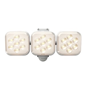 ムサシ 8W×3灯 フリーアーム式 LEDセンサーライト 電球色 LED-AC3025