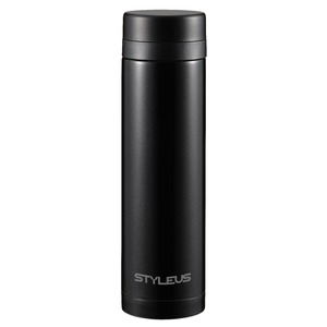 ステンレスマグ/ステンレスボトル 【300ml ブラック】 幅5.7×奥行5.7×高さ20cm 保温・保冷用 軽量 小型 『タフコ スタイラス』