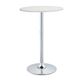 ハイテーブル(ラウンドテーブル/バーテーブル) 直径60×高さ90cm スチールフレーム ホワイト(白) - 縮小画像1