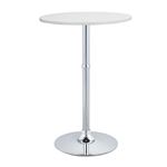 ハイテーブル(ラウンドテーブル/バーテーブル) 直径60×高さ90cm スチールフレーム ホワイト(白)
