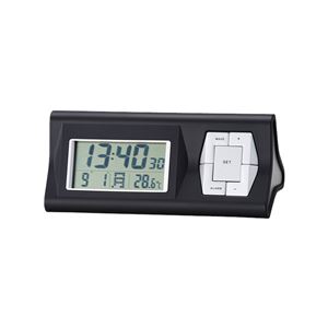 多機能電波時計(置時計/卓上時計) デジタル アラーム/カレンダー /温度表示付き ステーション 6133 商品写真