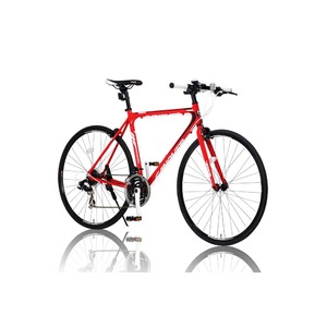 クロスバイク 700c(約28インチ)/レッド(赤) シマノ21段変速 アルミフレーム 軽量 重さ11.2kg 【VENUS】 ビーナス CAC-021 商品写真2