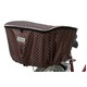 バスケットカバー(自転車後ろカゴ用カバー) 撥水加工/反射マーク付き 【MARUTO】 D-4RMT 茶 〔自転車パーツ/アクセサリー〕 - 縮小画像1