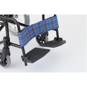 介助式折りたたみ車椅子 アミー16/ターコイズブルー(青) アルミ製 持ち手付き 【MIWA】 ミワ MW-16A 商品写真4