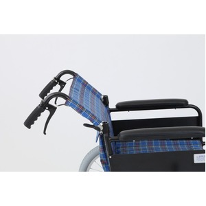 介助式折りたたみ車椅子 アミー16/ルビーレッド(赤) アルミ製 持ち手付き 【MIWA】 ミワ MW-16A 商品写真5