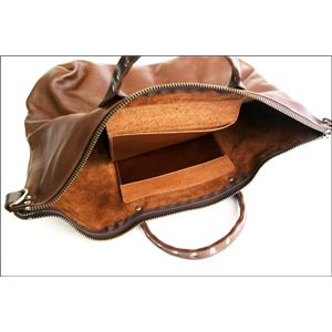 ★dean(ディーン) Studded Handle Railway Bag トートバッグ 茶 商品写真3
