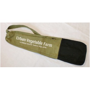 ツールバッグ 【ショルダータイプ】 可変伸縮式 帆布製 日本製 グリーン(緑) Urban Vegetable Farm 〔園芸 ガーデニング用品〕 - 拡大画像